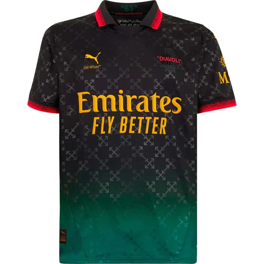 Camisa AC Milan 25/26 Edição Comemorativa - Preto - Versão Torcedor