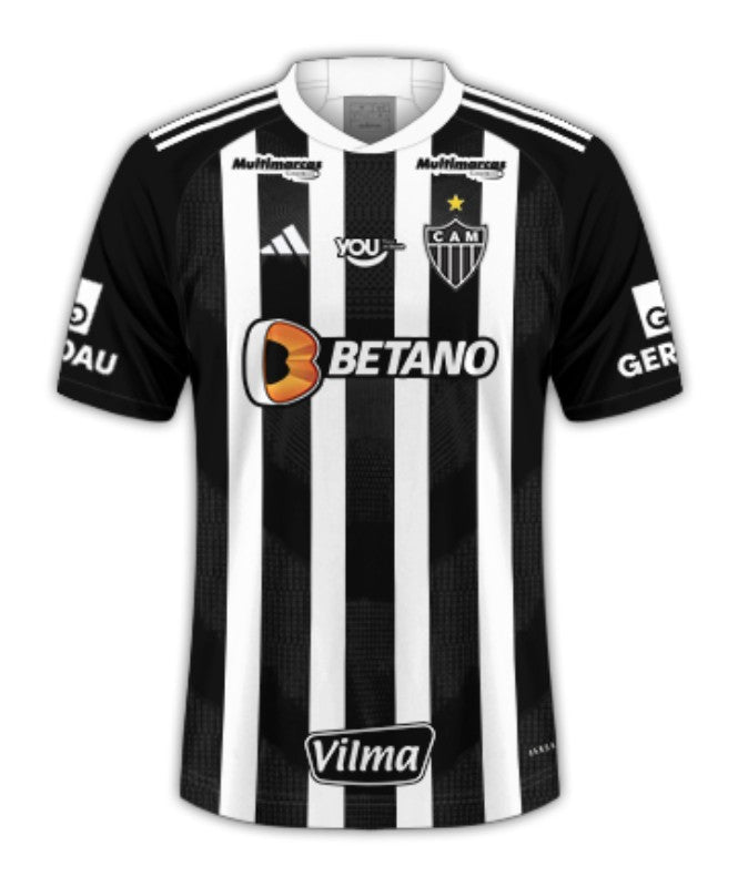 Camisa Atlético Mineiro 24/25 I Home - Todos os Patrocínios - Versão Torcedor