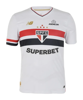 Camisa São Paulo 25/26 I Home - Patrocinado - Versão Torcedor