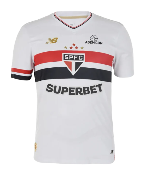 Camisa São Paulo 25/26 I Home - Patrocinado - Versão Torcedor