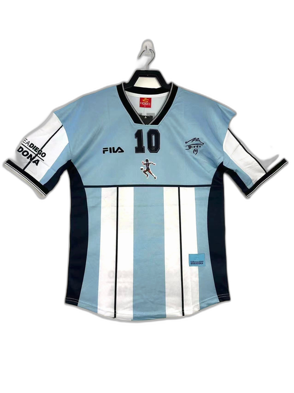Camisa Argentina 2001 Maradona Edição Comemorativa - Versão Retrô