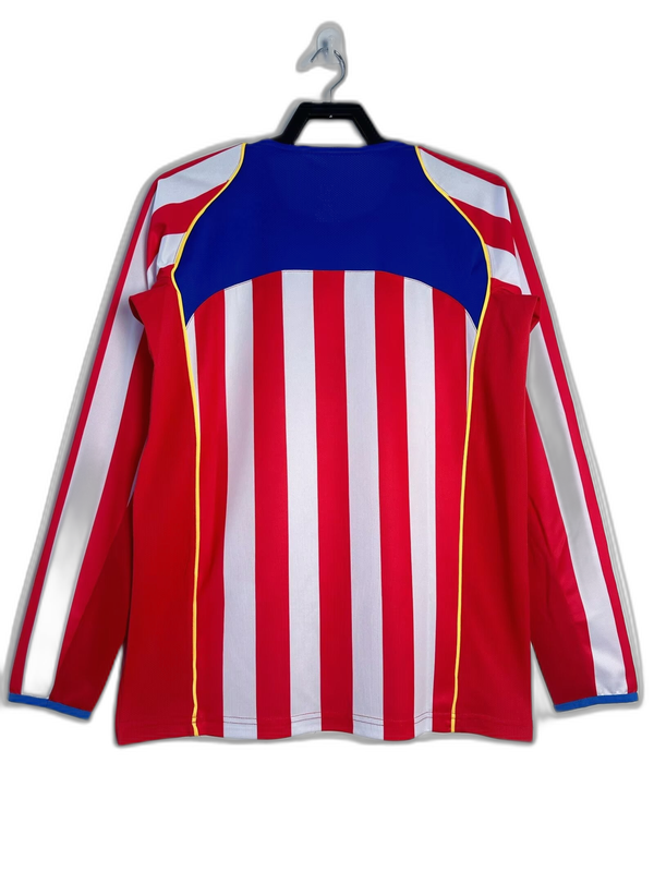 Camisa Atlético de Madrid 04/05 I Home - Versão Retrô Manga Longa