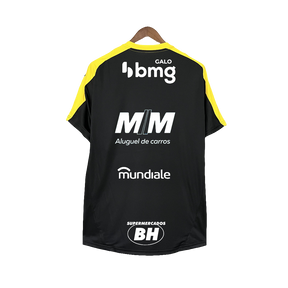 Camisa Atlético Mineiro 25/26 Treino - Todos os Patrocínios - Preto - Versão Torcedor