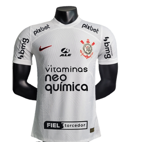 Camisa Corinthians 23/24 I Home - Todos os Patrocínios - Versão Jogador