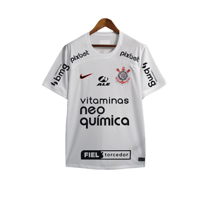 Camisa Corinthians 23/24 I Home - Todos os Patrocínios - Versão Torcedor