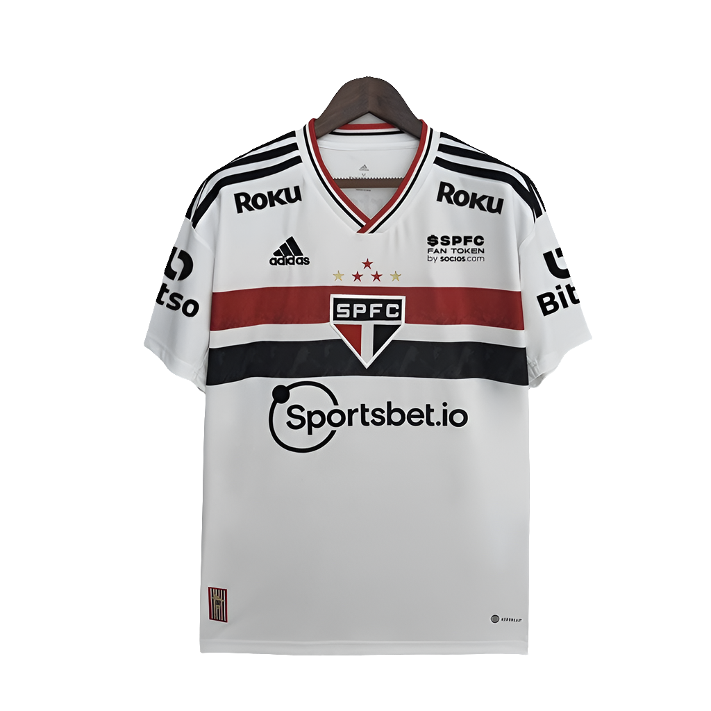 Camisa São Paulo 22/23 I Home - Todos os Patrocínios - Versão Torcedor