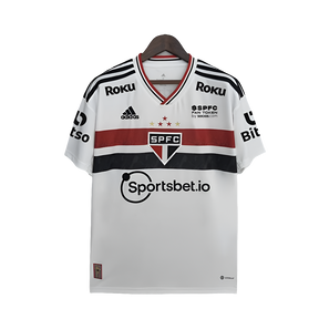 Camisa São Paulo 22/23 I Home - Todos os Patrocínios - Versão Torcedor