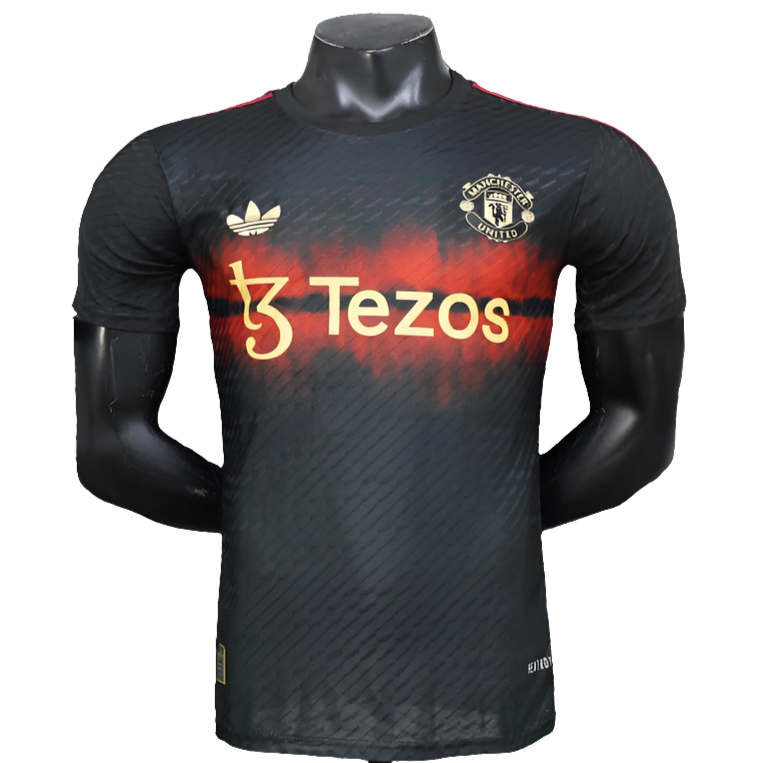 Camisa Manchester United 25/26 Treino - Preto - Versão Jogador