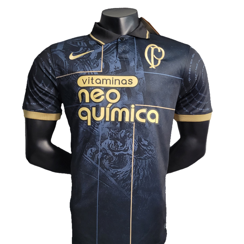 Camisa Corinthians 23/24 Edição Polo - Preto - Versão Torcedor