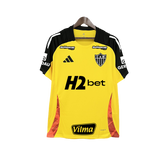 Camisa Atlético Mineiro 25/26 Amarelo Treino - Todos os Patrocínios - Versão Torcedor