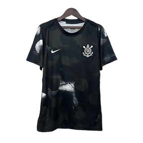 Camisa Corinthians 25/26 Treino - Preto - Versão Torcedor