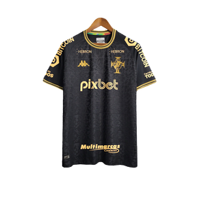 Camisa Vasco 22/23 Goleiro - Preto - Todos os Patrocínios - Versão Torcedor