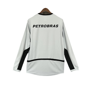 Camisa Flamengo 02/03 Goleiro Cinza - Versão Retrô Manga Longa