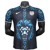 Camisa Barcelona 25/26 Edição Leão - Azul - Versão Jogador