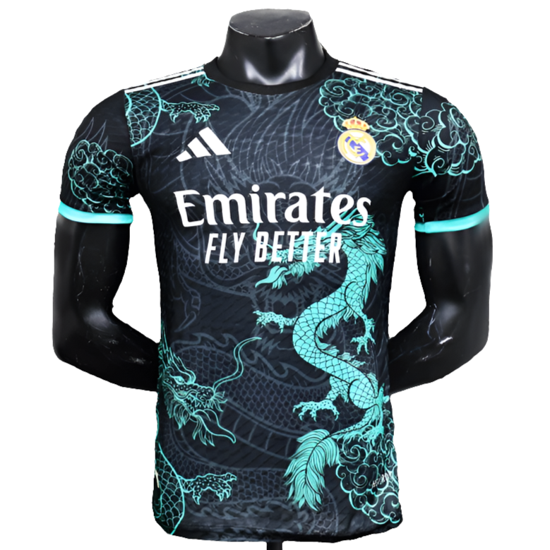 Camisa Real Madrid 25/26 Edição Especial - Preto e Azul Claro - Versão Jogador