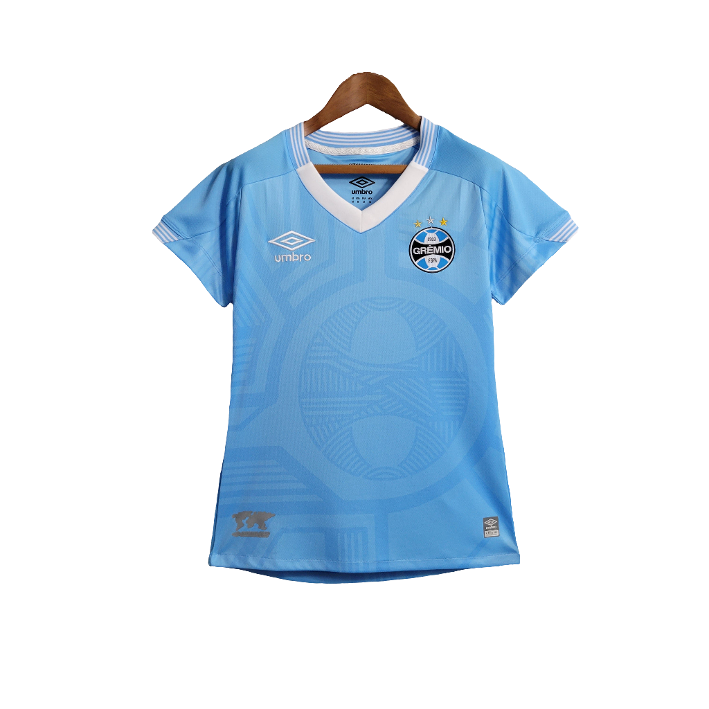 Camisa Grêmio 23/24 Edição Especial - Azul Celeste - Feminina