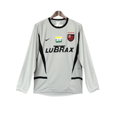 Camisa Flamengo 02/03 Goleiro Cinza - Versão Retrô Manga Longa