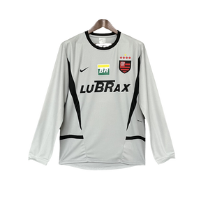 Camisa Flamengo 02/03 Goleiro Cinza - Versão Retrô Manga Longa