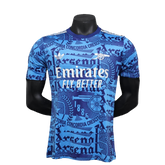 Camisa Arsenal 25/26 Pré-Jogo - Azul - Versão Jogador
