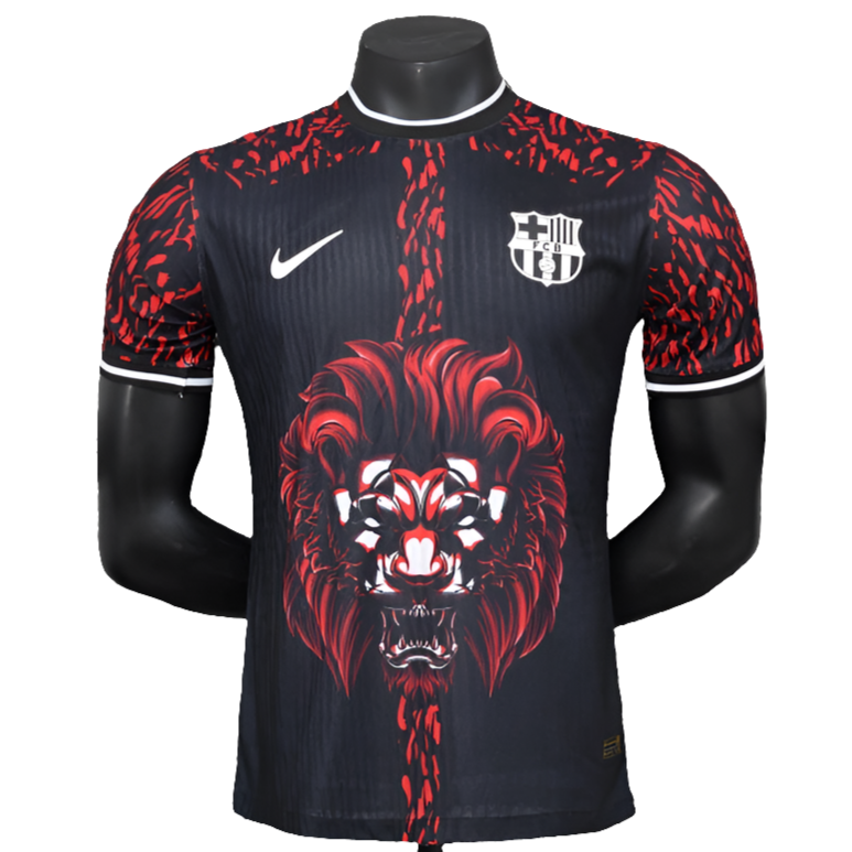 Camisa Barcelona 25/26 Edição Leão - Vermelho - Versão Jogador