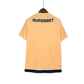 Camisa São Paulo 24/25 Treino - Bege - Todos os Patrocínios - Versão Torcedor