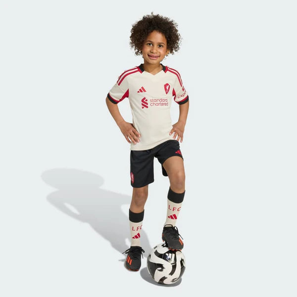 Kit Infantil Liverpool Away 2025/26