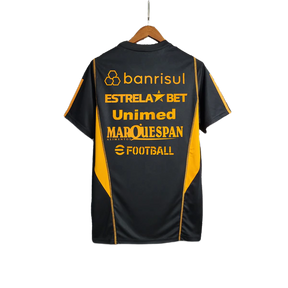 Camisa Internacional 23/24 Treino - Preto - Todos os Patrocínios - Versão Torcedor