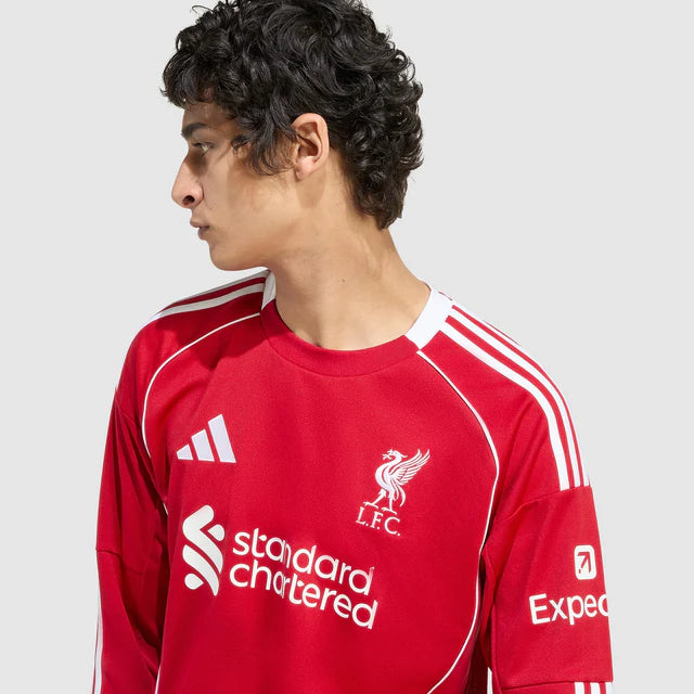 Camisa Liverpool Home 2025/26 - Manga Longa