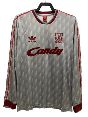 Camisa Liverpool 89/91 II Away - Versão Retrô Manga Longa