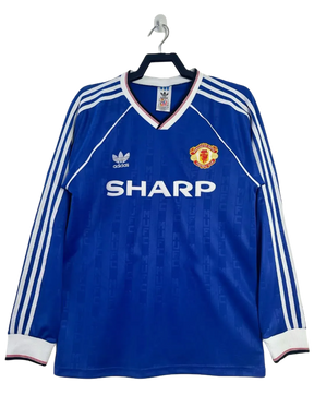 Camisa Manchester United 88/90 II Away - Versão Retrô Manga Longa