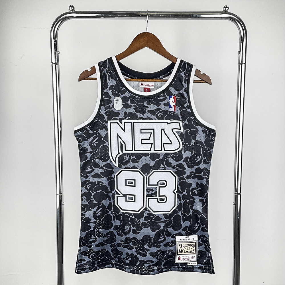Regata Mitchell & Ness x BAPE - Brooklyn Nets - Rei da Pelada