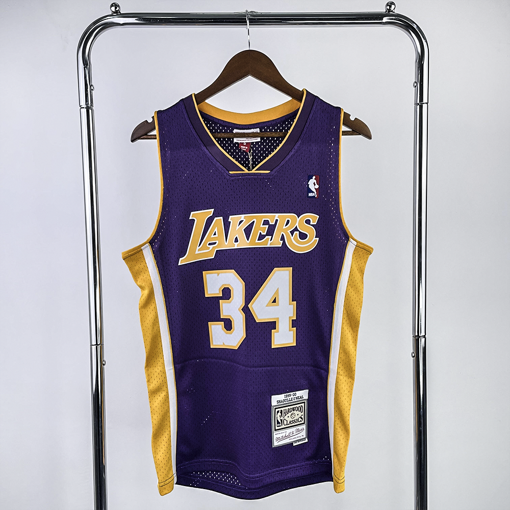 Regata Mitchell & Ness Lakers Shaquille O'Neal 1999-2000 Roxa - Rei da Pelada